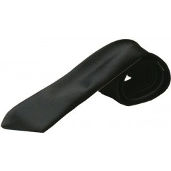 Smalt cherise rødt slips - micro polyester